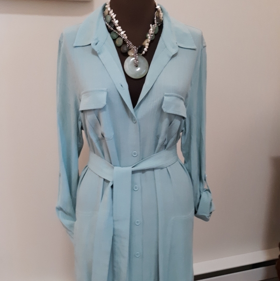 Soft Surroundings Light Blue Maxi Dress - Picture 2 of 12